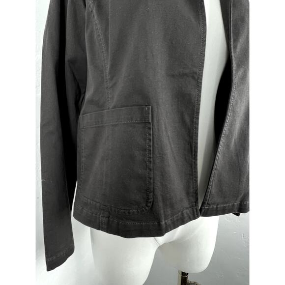 EILEEN FISHER JACKET Revers Collar in Muted Brown Plum (Womens: Petite Small) - Picture 4 of 11